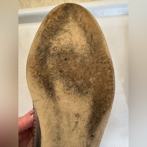 J.Crew Italian Leather Silver Loafers – Beautiful & Chic - Picture 12 of 14